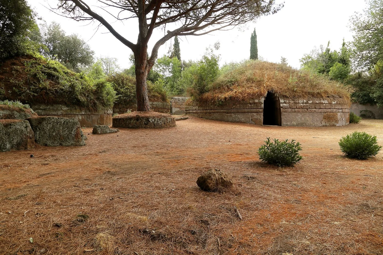 I tumuli della Necropoli della Banditaccia, a Cerveteri